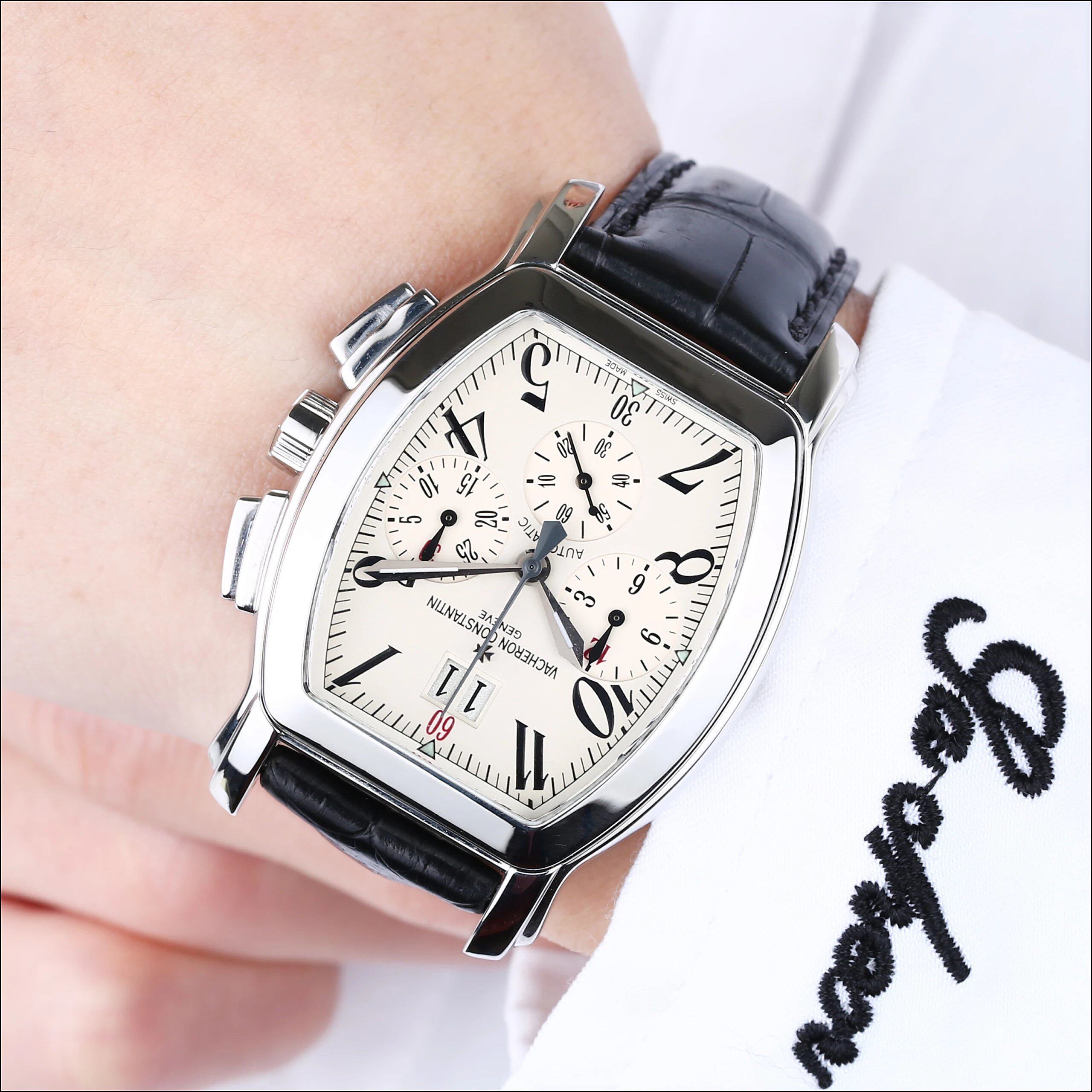 12万[9.8新]江诗丹顿马耳他系列精钢自动机械男表49145