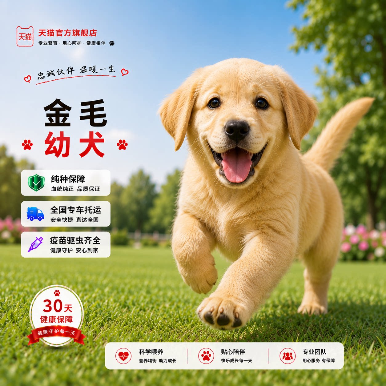 陪伴温顺超萌听话护主活物狗可爱