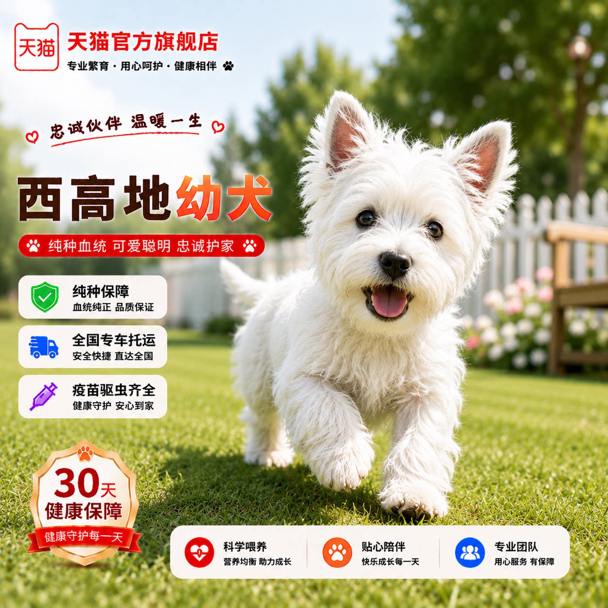 纯种西高地幼犬活体超萌小型犬白色白梗可爱精品小体网红犬狗宠物