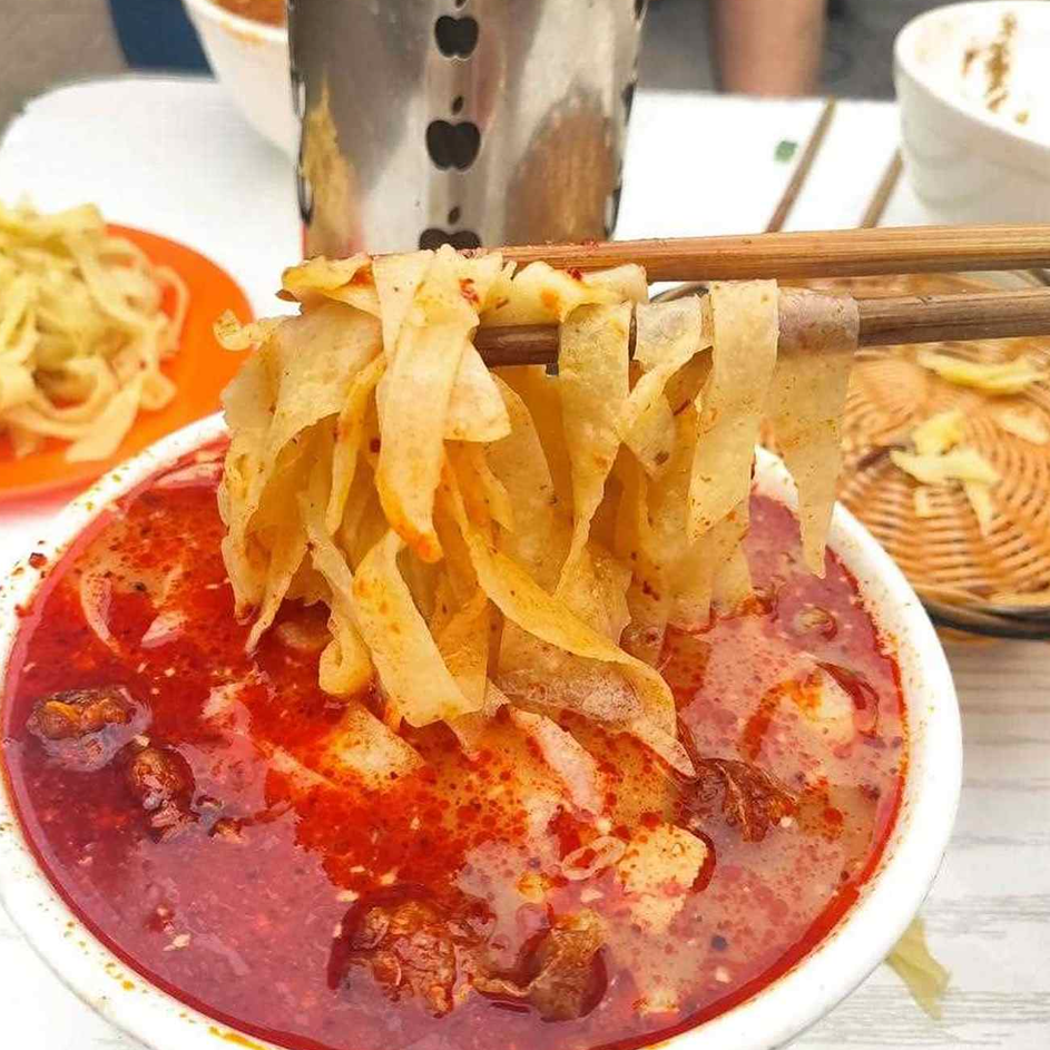 农家新鲜宽叶汤饼条洛阳豆腐汤饼丝夜市焖饼手工细饼丝炒饼包邮