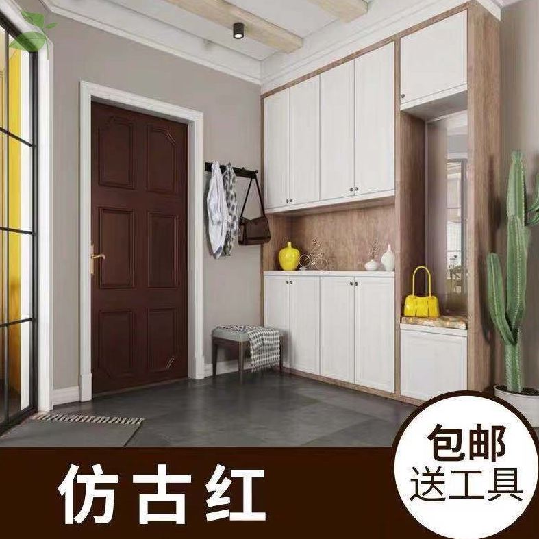 白银色旧家具木柜改造木质漆粉色修补漆刷油漆木工油漆衣柜木器漆