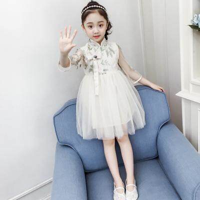 小孩子的漂亮裙子公主裙蓬蓬夏天生日女童白色纱裙连衣裙洋气裙子