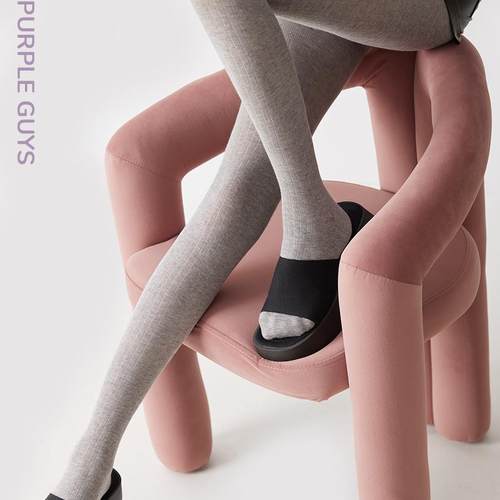 竖条纹miu系显瘦连裤袜