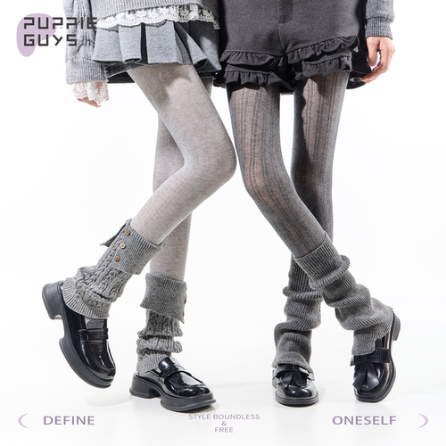 秋季芭蕾韩系灰色直角跟连裤袜