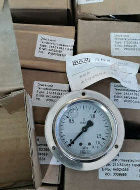 威卡防震压力表213.53.0631.6MP的议价