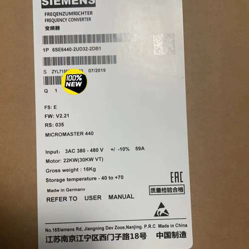 6SE6440-2UD32-2DB12DA1MM议价