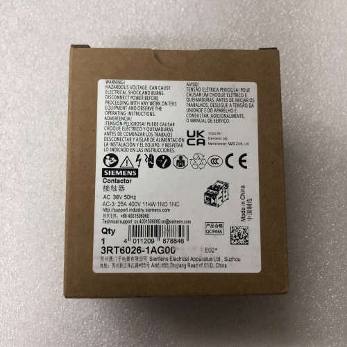 3RT6026-1AG00 36V电压 交流接触器 全议价