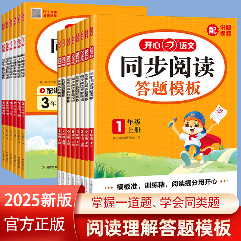 小学阅读理解答题模版专项训练书