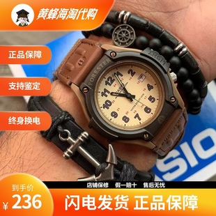 卡西欧森林人FT 500WC系列复古圆形可爱手表