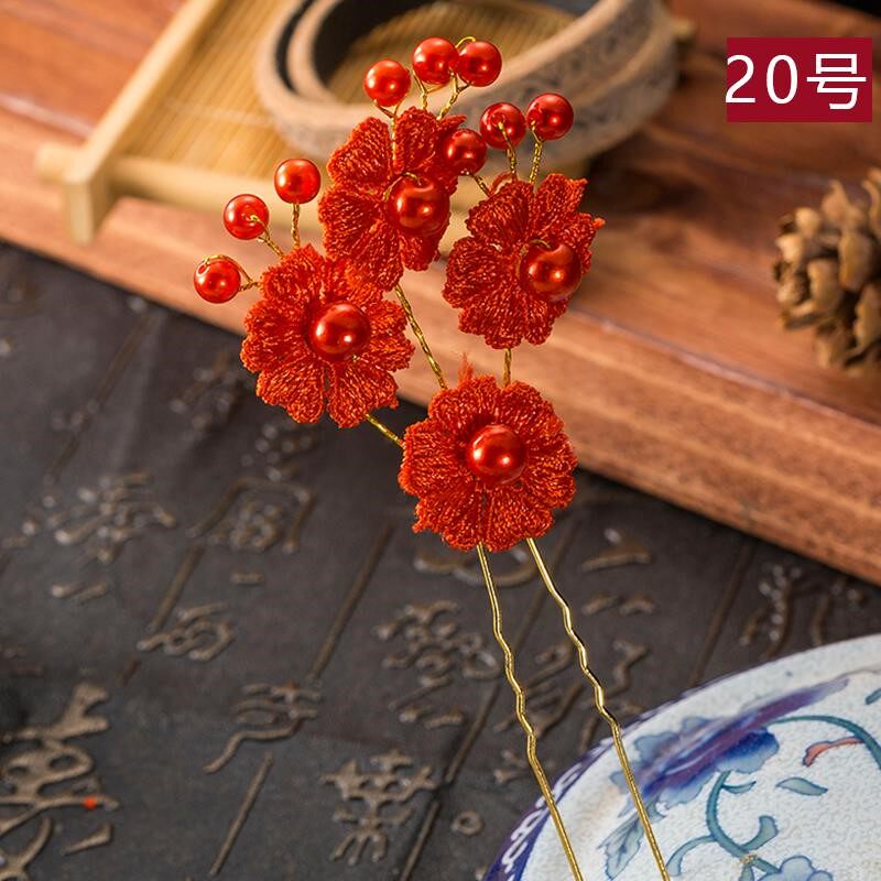 hanfu ancient style beads flower hairpin petals在类目 饰品/流行首饰/时尚饰品新, 发饰中 - 来自Buy2taobao.com提供专业的淘宝代购服务