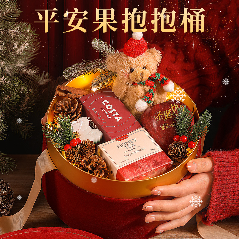 Christmas Gift Creative Christmas Gift Set Gift Box圣诞圆桶