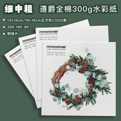 Watercolor paper 300g pure cotton watercolor special paper