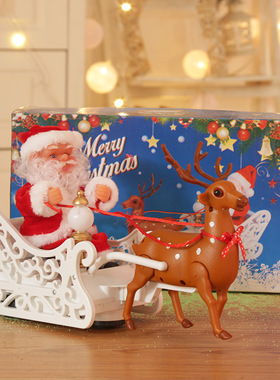 Christmas gift electric toy playing saxophone and swinging