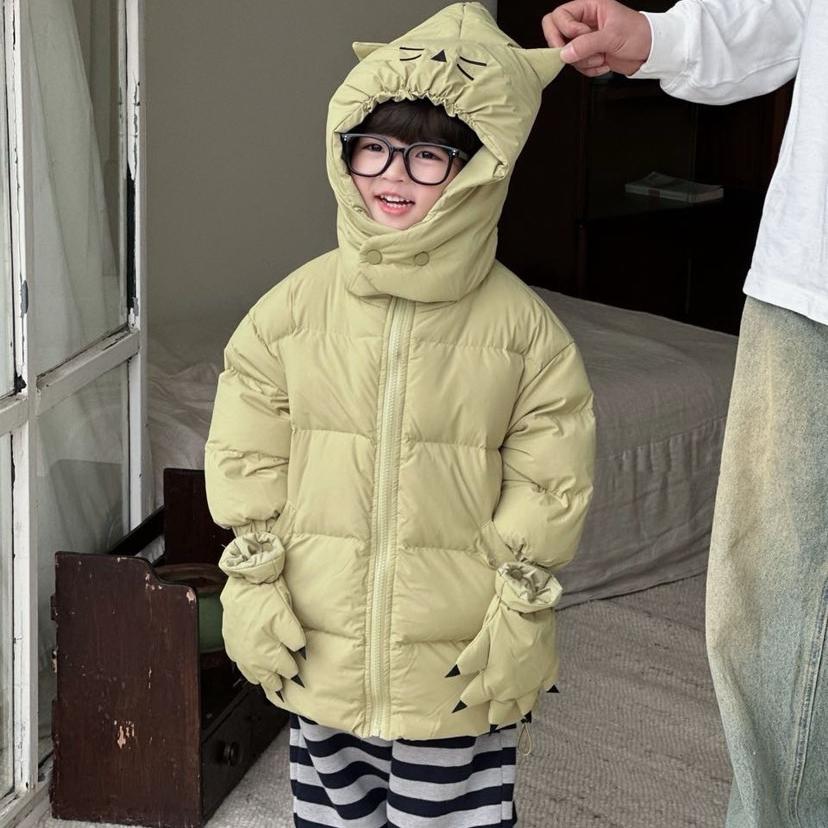 男童羽绒服冬季中长款白鸭绒外套