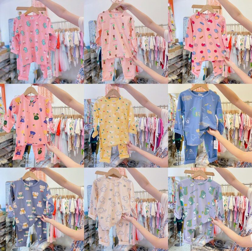 无骨莱卡棉家居服男女童