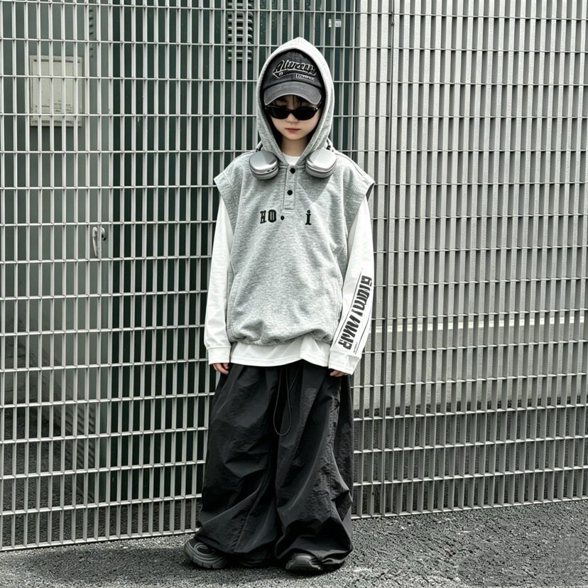 两件套装男童卫衣马甲t恤春秋款