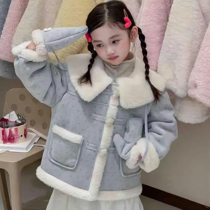 女童毛毛衣外套冬季小香风连帽加厚毛绒手套可爱女孩毛呢大衣儿童,童装/婴儿装/亲子装,皮草/仿皮草,淘宝优惠券,粉丝福利购,淘宝优惠卷