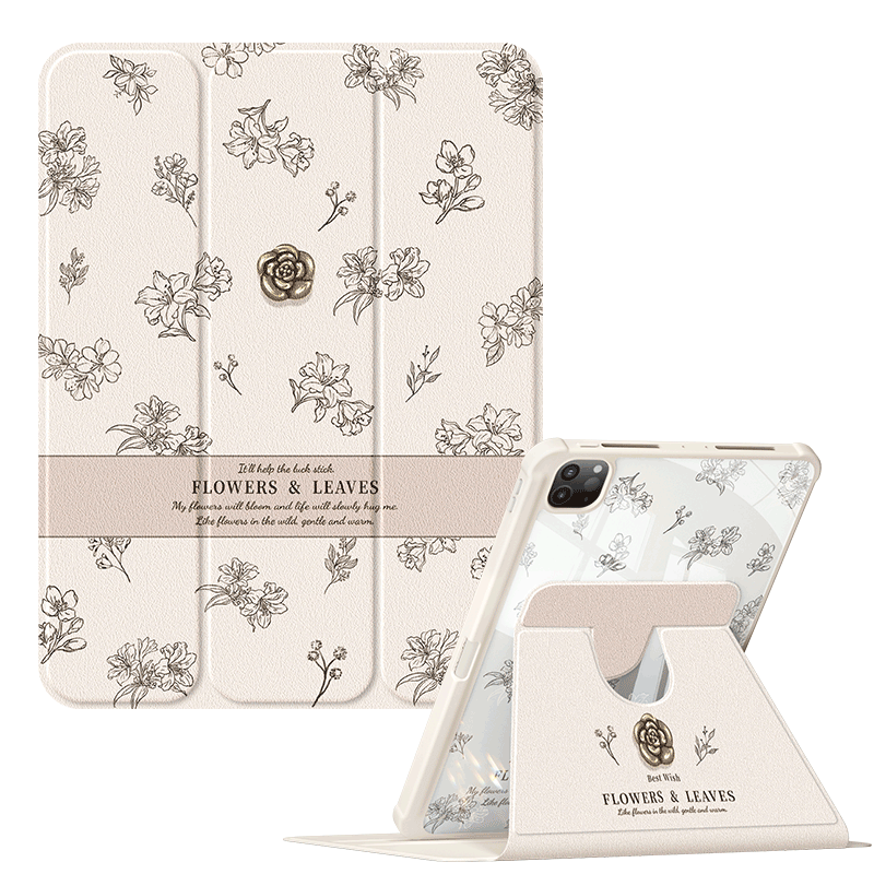 适用ipad保护套2022新款ipad10/9平板壳air5/4苹果2021第十代全包2018ipadpro11寸亚克力九mini6带笔槽八碎花