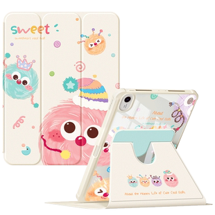 适用华为matepad115s保护套2024新款air平板壳10.4寸matepadSE带笔槽2023亚克力荣耀11.5s防摔x8pro可爱煤球