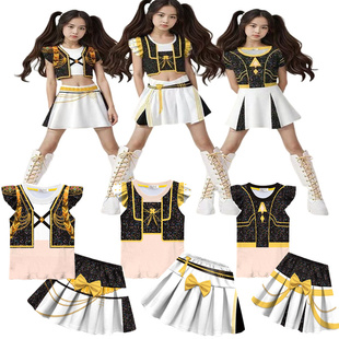 Kpop猎魔女团童装jinu佐伊米拉rumi鲁米cos打歌服儿童万圣节服装