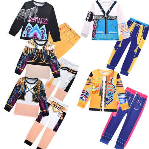 kpop猎魔女团服装女童zoey米拉鲁米rumi睡衣长袖短袖长裤家居衣服