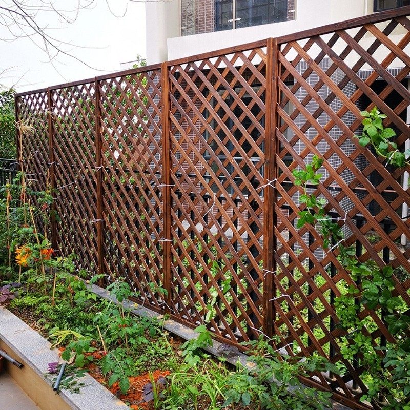 防腐木栅栏围栏篱笆户外庭院隔断围栏植物爬藤花架室内装饰花墙架