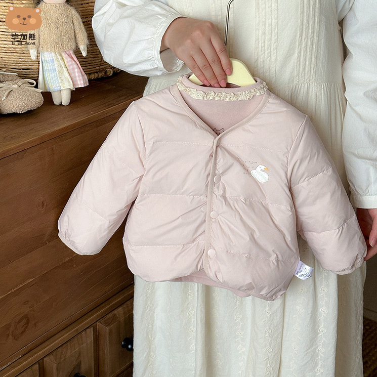 女童羽绒服秋冬款2025新款