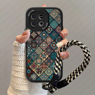 长续航版 女z9 男创意iq00z8x国风全包防摔十挂绳复古套 z8小羊皮新款 适用菱格图腾iqooz10turbopro手机壳