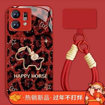 适用豹纹小马华为荣耀play9t手机壳女2026honor7tpro新款高颜值play5t活力版10c玻璃9全包nzones7pro套挂绳