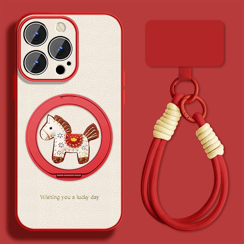 发财小马适用苹果13pro手机壳女可爱iPhone13新款挂绳13promax支架ip13mini小羊皮保护套全包防摔磁吸外壳,3C数码配件,手机保护套/壳,淘宝优惠券,粉丝福利购,淘宝优惠卷