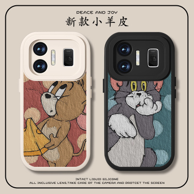 what猫咪适用真我gtneo5手机壳se旅行箱全包realmeGT2pro小羊皮NEO3大师探索版oppo防摔2t男x2情侣新款套