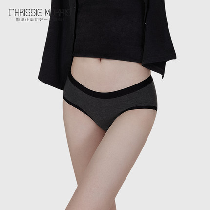 CMS颗里 轻暖无尺码内裤女秋冬新品7A抗菌加长裆中低腰保暖三角裤