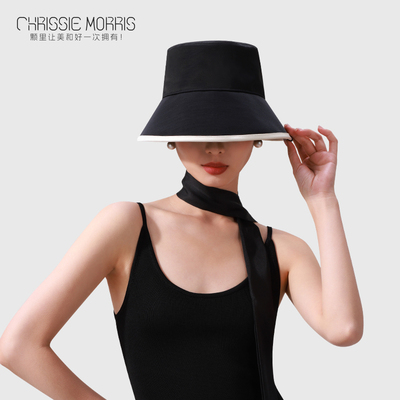 CMS颗里 “小香风”渔夫防晒帽夏季防紫外线休闲盆帽遮阳帽水桶帽