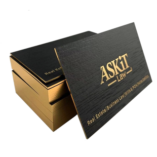 雅卡高端名片定制双面设计定做轻奢简约黑卡棉纸印刷凹凸创意卡片保险金融贷款公司商务烫金名片制作订做高档