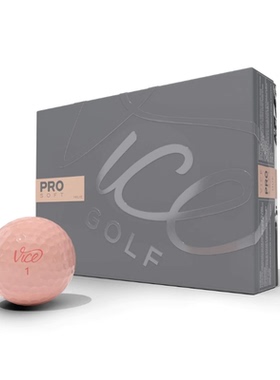 高尔夫球美国代购新球红色vice golf pro公开赛三层球12个装