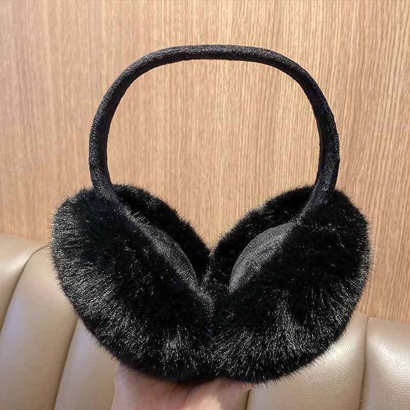 INS 겨울 귀여운 따뜻한 귀마개 한국어 솔리드 컬러 플러시 이어백 학생 부동액 승마 귀마개 귀마개