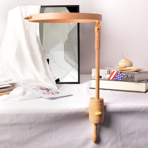 纤慕可调节自带绣绷绣架