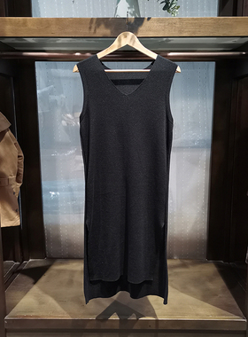 超值/清仓ise专柜正品 黑色针织背心裙无袖连衣裙K1710806-1689