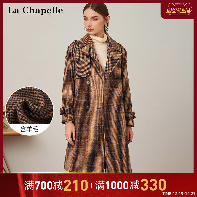 lattice Fur coat La Chapelle Clearance winter new pattern Korean Edition Popular Double-breasted Lapel Woollen cloth overcoatin the Women's clothing/Boutique , Woolen jacket  category - from Buy2taobao.com to provide professional Taobao agent buy service