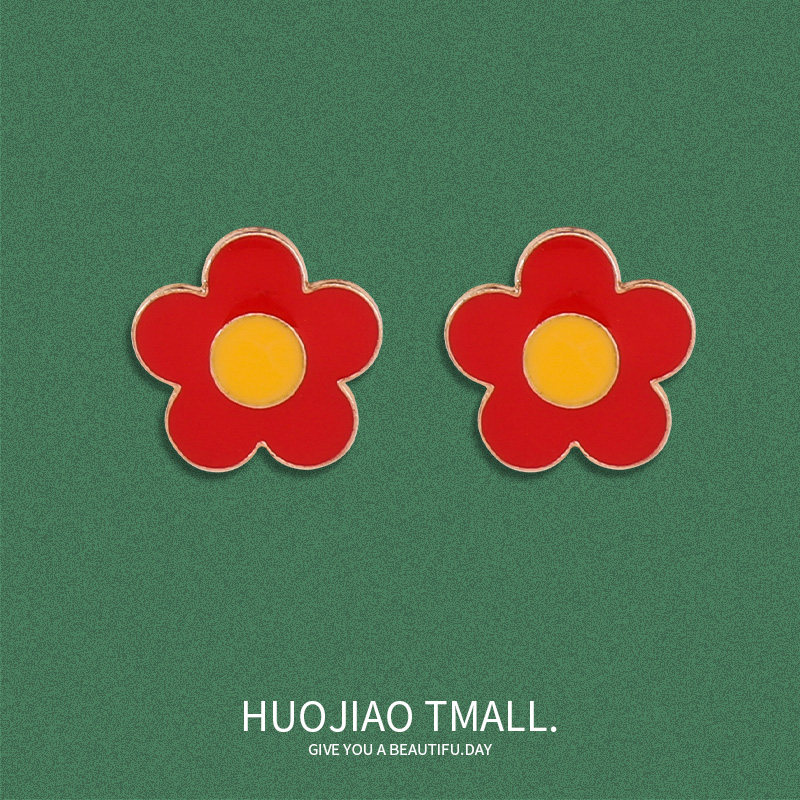 送你一朵小红花胸针可爱卡通花朵公益勋章六一徽章学生礼物潮书包