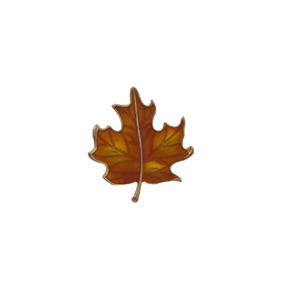 入秋枫叶胸针个性徽章