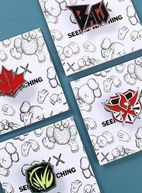 全职高手周边蓝雨兴欣战队标志logo叶修黄少天二次元金属徽章胸针