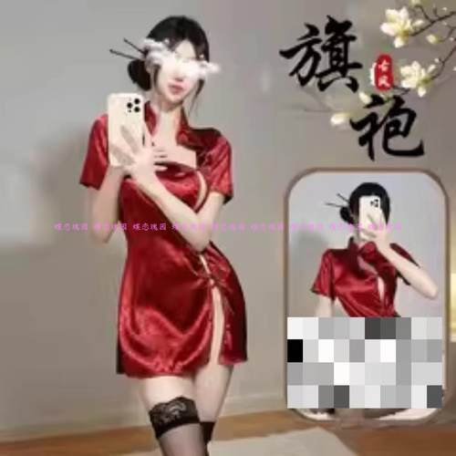 性感古风侧开叉旗袍-17点当天发