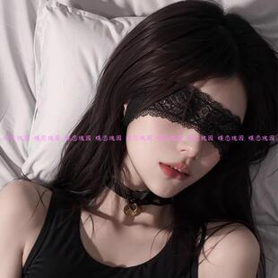 蕾丝眼罩禁欲系遮眼情调丝带可爱兔女郎面具性感蒙眼发箍猫女发饰