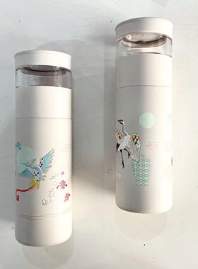 湖北省博物馆联名 四季之爱BestU茶水分离保温杯 （挚爱梅鹤）