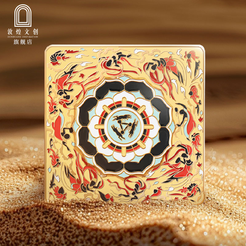 敦煌文創三兔共耳冰箱貼磁吸旋轉