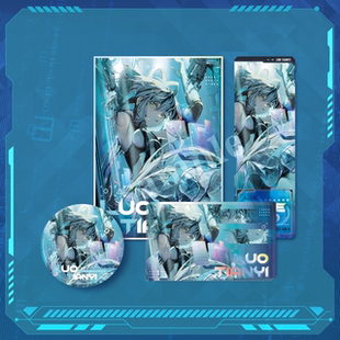 bilibiliGoodsVsinger洛天依错时空保护****徽章镭射票色纸