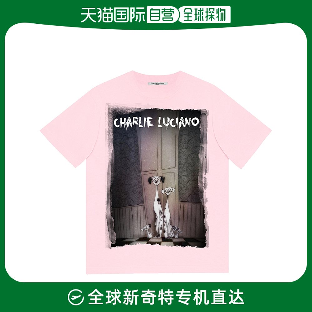 香港直邮CHARLIE LUCIANO 粉红色男士T恤 308529T199733PINK 男装 T恤 原图主图