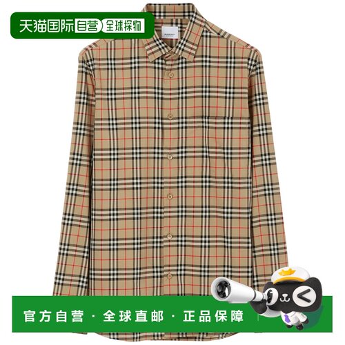 香港直邮Burberry巴宝莉Simson男士衬衫 支付后1h可退