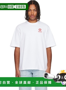 1h可退 香港直邮Casablanca 男士 白色 Logo Patch T 恤 MAW25JTS